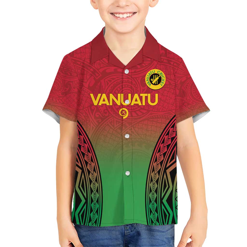 Custom Vanuatu Cricket Hawaiian Shirt 2024 Polynesian Pattern Sporty Style LT14 - Polynesian Pride