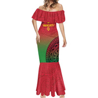 Custom Vanuatu Cricket Mermaid Dress 2024 Polynesian Pattern Sporty Style LT14 - Polynesian Pride