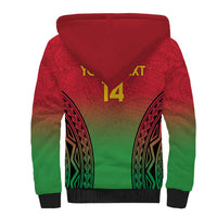 Custom Vanuatu Cricket Sherpa Hoodie 2024 Polynesian Pattern Sporty Style LT14 - Polynesian Pride
