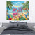 Flamingo Aloha Hawaii Tapestry It's 5 O’Clock Somewhere Tropical Vibes - Polynesian Pride