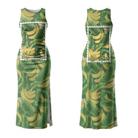 Aloha Hawaii Maia Couples Matching Tank Maxi Dress and Hawaiian Shirt Hawaiian Banana Stylized Stamp LT14 - Polynesian Pride