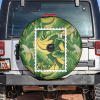 Aloha Hawaii Maia Spare Tire Cover Hawaiian Banana Stylized Stamp LT14 Green - Polynesian Pride