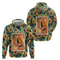 Aloha Hawaii Mikana Hoodie Hawaiian Papaya Stylized Stamp LT14 - Polynesian Pride