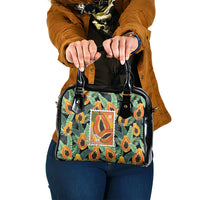 Aloha Hawaii Mikana Shoulder Handbag Hawaiian Papaya Stylized Stamp LT14 One Size Green - Polynesian Pride