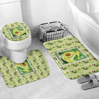 Aloha Hawaii Avocado Bathroom Set Hawaiian Fruit Stylized Stamp LT14 Mat Set Only (3 pcs) One Size Green - Polynesian Pride