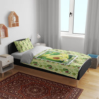 Aloha Hawaii Avocado Bedding Set Hawaiian Fruit Stylized Stamp LT14 - Polynesian Pride