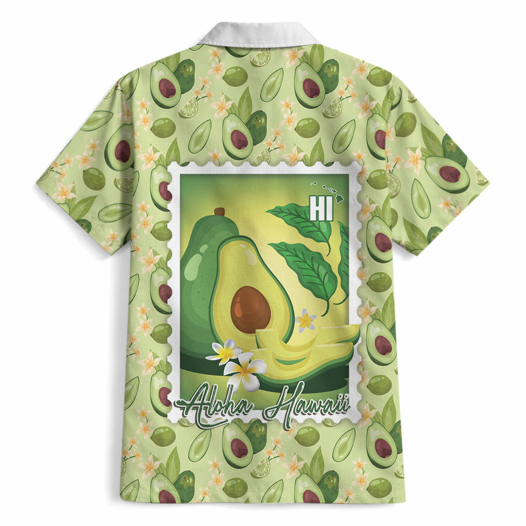 Aloha Hawaii Avocado Hawaiian Shirt Hawaiian Fruit Stylized Stamp LT14 - Polynesian Pride