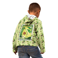 Aloha Hawaii Avocado Kid Hoodie Hawaiian Fruit Stylized Stamp LT14 - Polynesian Pride