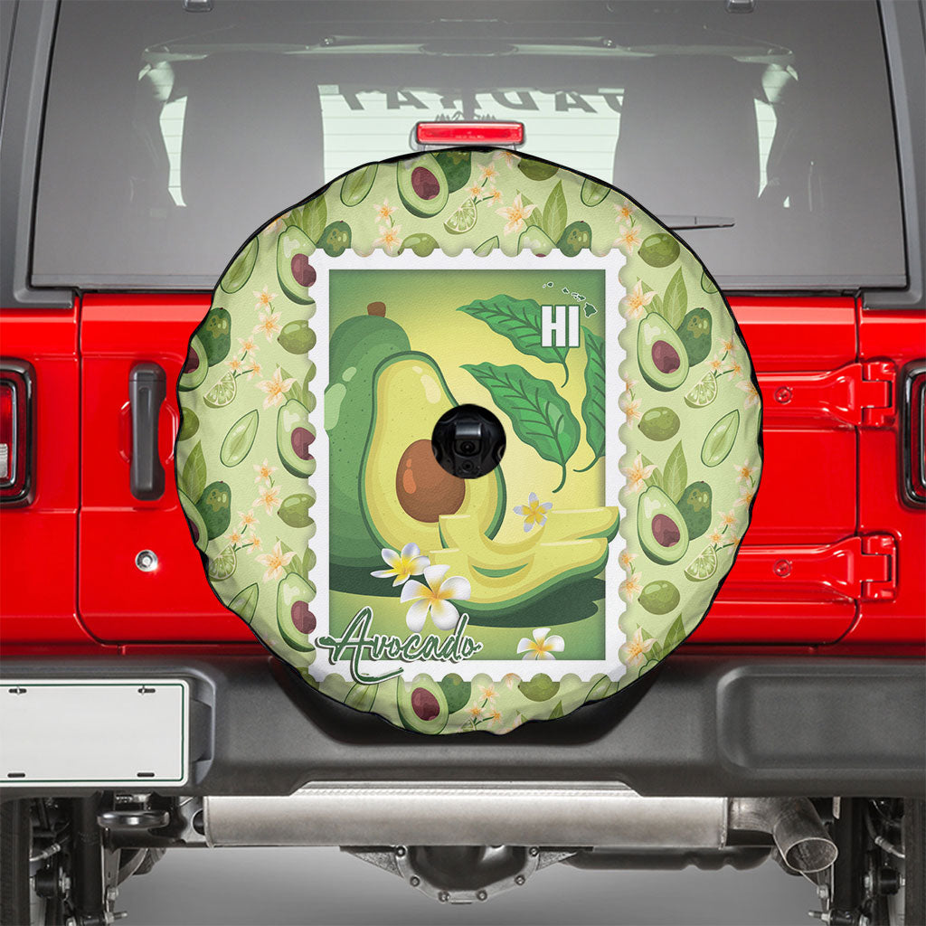 Aloha Hawaii Avocado Spare Tire Cover Hawaiian Fruit Stylized Stamp LT14 - Polynesian Pride