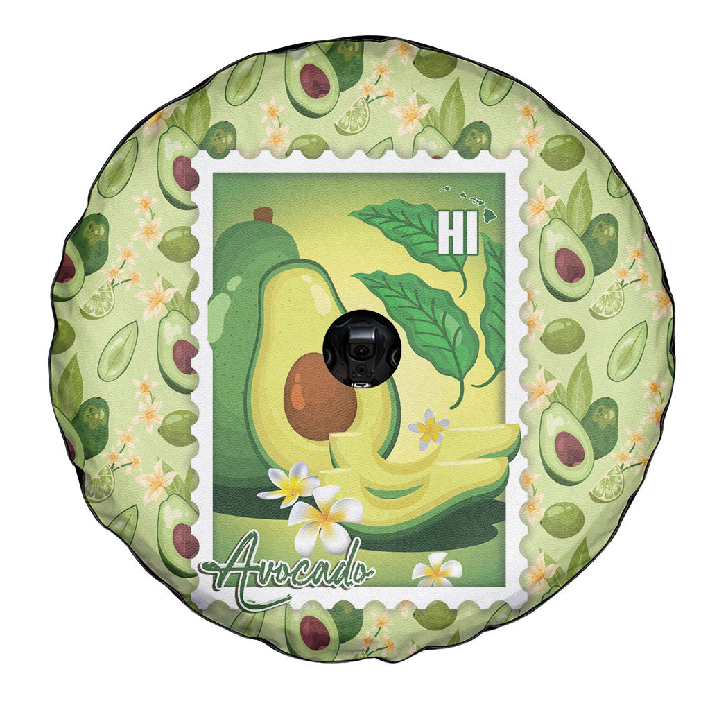 Aloha Hawaii Avocado Spare Tire Cover Hawaiian Fruit Stylized Stamp LT14 - Polynesian Pride