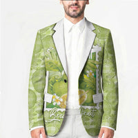 Aloha Hawaii Ulu Palaka Motifs Blazer Hawaiian Breadfruit Stylized Stamp LT14 - Polynesian Pride