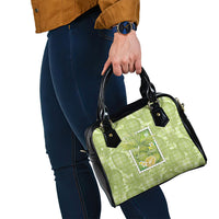 Aloha Hawaii Ulu Palaka Motifs Shoulder Handbag Hawaiian Breadfruit Stylized Stamp