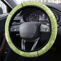 Aloha Hawaii Ulu Palaka Motifs Steering Wheel Cover Hawaiian Breadfruit Stylized Stamp LT14 - Polynesian Pride