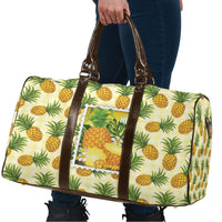 Aloha Hawaii Hala Kahiki Palaka Motifs Travel Bag Hawaiian Pineapple Stylized Stamp LT14 - Polynesian Pride