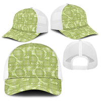 Omaomao Hawaii Breadfruit Palaka Motifs Baseball Net Cap LT14 - Polynesian Pride