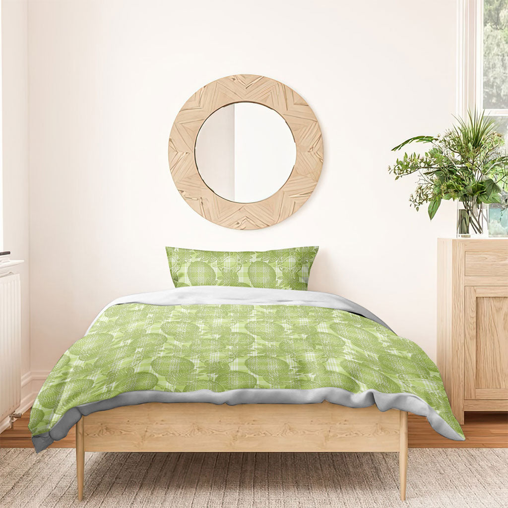 Omaomao Hawaii Breadfruit Palaka Motifs Bedding Set LT14 - Polynesian Pride