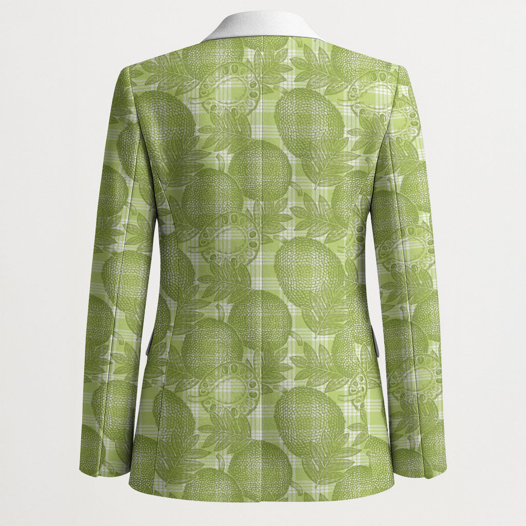 Omaomao Hawaii Breadfruit Palaka Motifs Blazer LT14 - Polynesian Pride