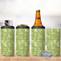Omaomao Hawaii Breadfruit Palaka Motifs 4 in 1 Can Cooler Tumbler LT14 - Polynesian Pride