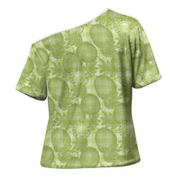 Omaomao Hawaii Breadfruit Palaka Motifs Cross Shoulder Shirt LT14 - Polynesian Pride