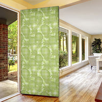 Omaomao Hawaii Breadfruit Palaka Motifs Door Cover LT14 - Polynesian Pride