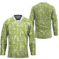 Omaomao Hawaii Breadfruit Palaka Motifs Hockey Jersey LT14 - Polynesian Pride