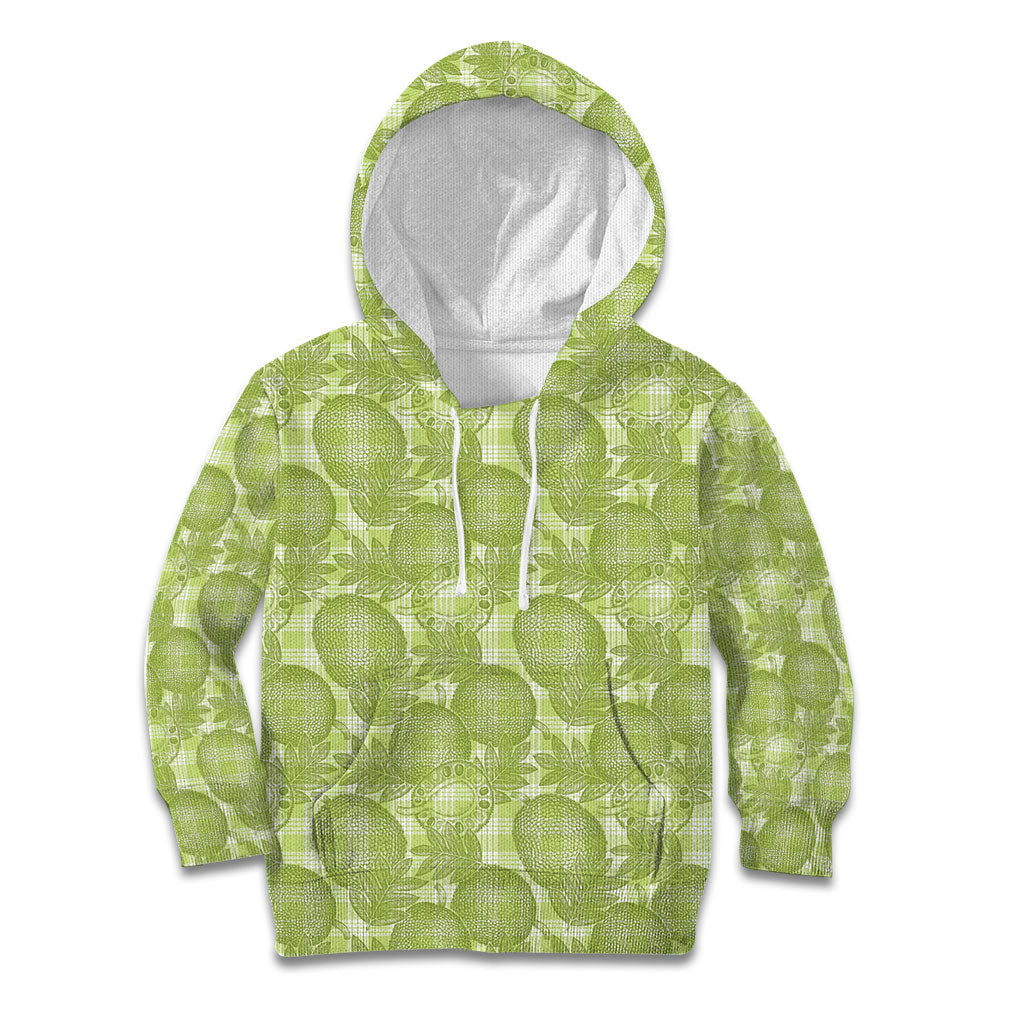 Omaomao Hawaii Breadfruit Palaka Motifs Kid Hoodie