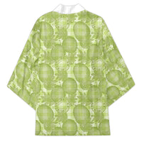 Omaomao Hawaii Breadfruit Palaka Motifs Kimono LT14 - Polynesian Pride