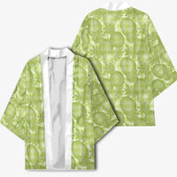 Omaomao Hawaii Breadfruit Palaka Motifs Kimono LT14 - Polynesian Pride