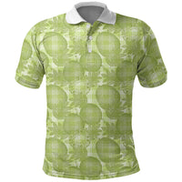 Omaomao Hawaii Breadfruit Palaka Motifs Polo Shirt LT14 Green - Polynesian Pride
