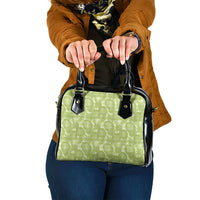 Omaomao Hawaii Breadfruit Palaka Motifs Shoulder Handbag LT14 One Size Green - Polynesian Pride