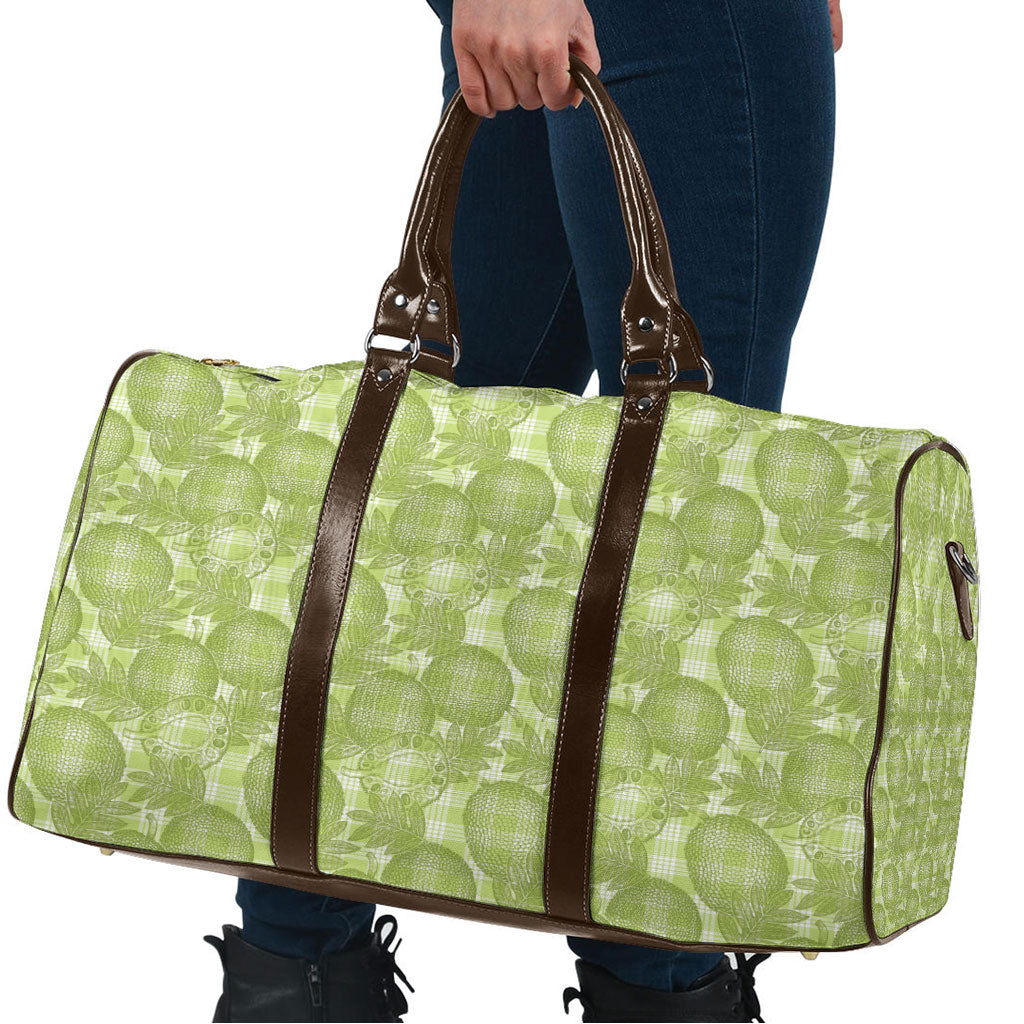 Omaomao Hawaii Breadfruit Palaka Motifs Travel Bag LT14 - Polynesian Pride