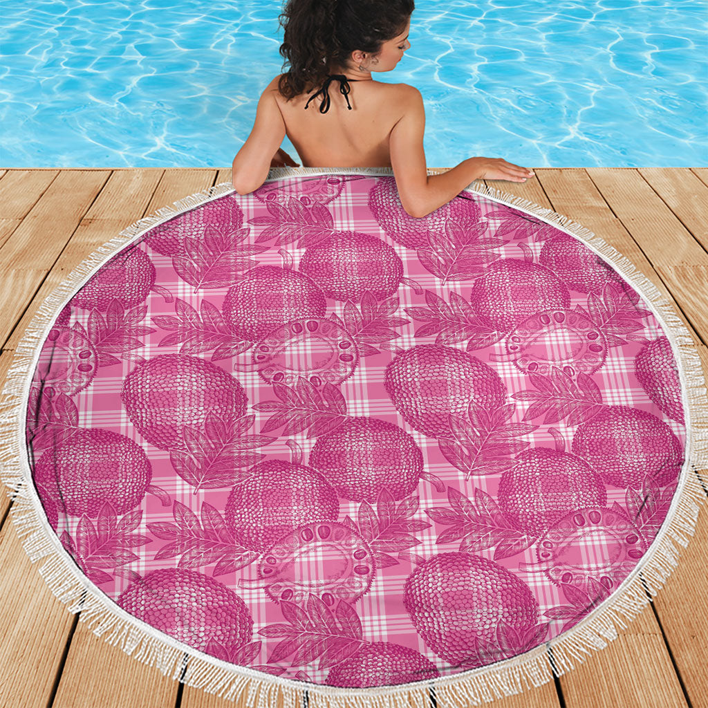 Alaka Hawaii Breadfruit Palaka Motifs Beach Blanket LT14 - Polynesian Pride