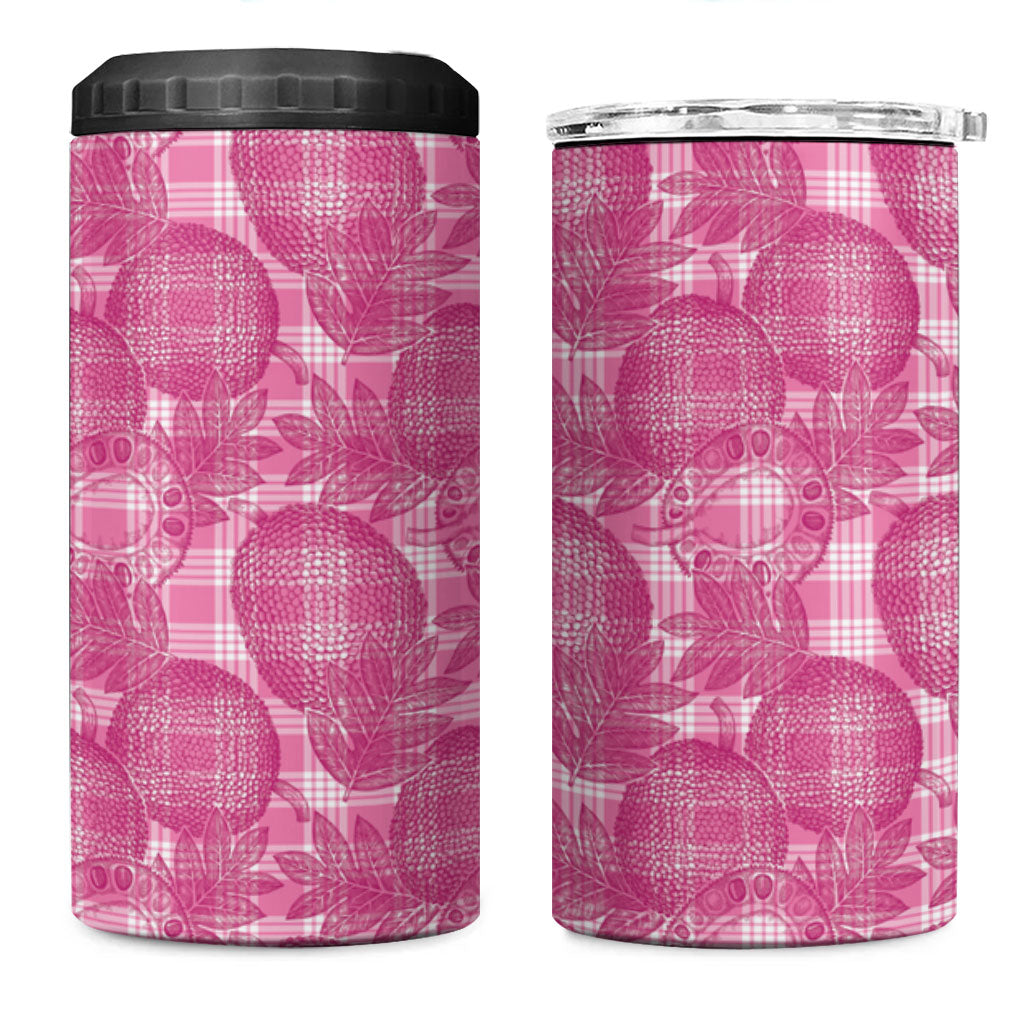 Alaka Hawaii Breadfruit Palaka Motifs 4 in 1 Can Cooler Tumbler