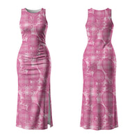 Alaka Hawaii Breadfruit Palaka Motifs Couples Matching Tank Maxi Dress and Hawaiian Shirt LT14 - Polynesian Pride