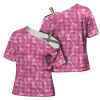 Alaka Hawaii Breadfruit Palaka Motifs Cross Shoulder Shirt LT14 - Polynesian Pride