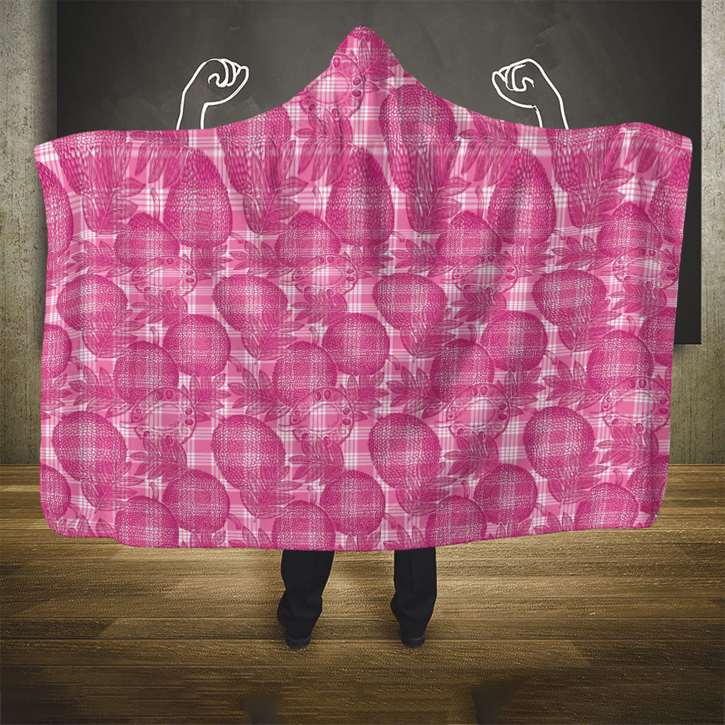 Alaka Hawaii Breadfruit Palaka Motifs Hooded Blanket LT14 - Polynesian Pride