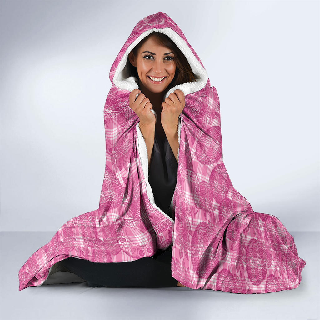 Alaka Hawaii Breadfruit Palaka Motifs Hooded Blanket LT14 - Polynesian Pride
