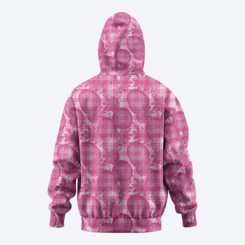 Alaka Hawaii Breadfruit Palaka Motifs Hoodie LT14 - Polynesian Pride