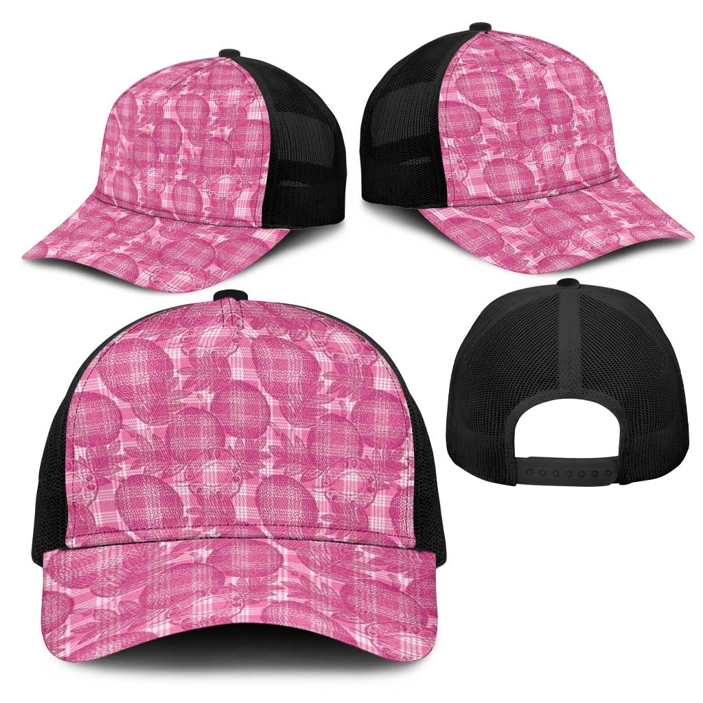Alaka Hawaii Breadfruit Palaka Motifs Mesh Trucker Cap LT14 - Polynesian Pride
