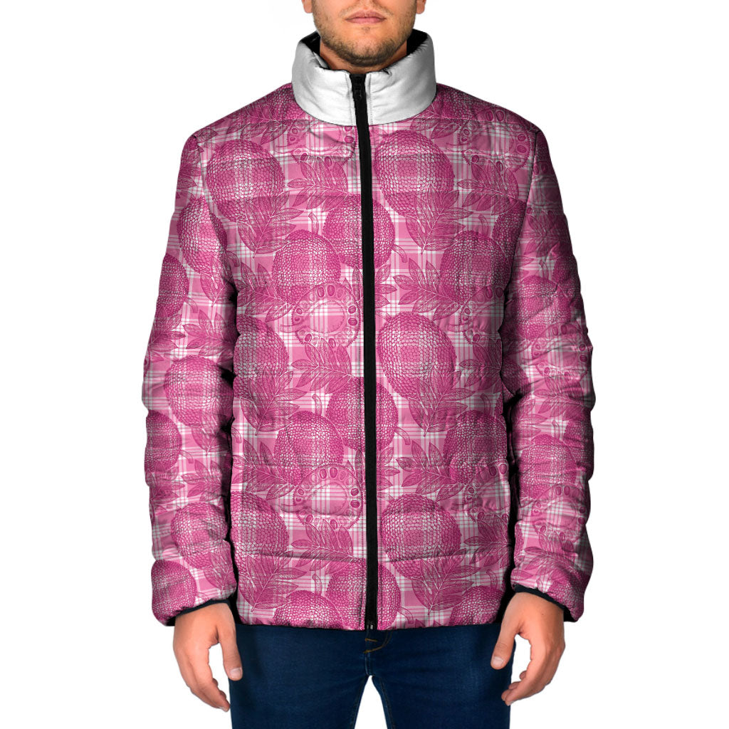 Alaka Hawaii Breadfruit Palaka Motifs Padded Jacket