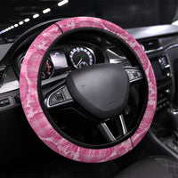 Alaka Hawaii Breadfruit Palaka Motifs Steering Wheel Cover LT14 Universal Fit Pink - Polynesian Pride