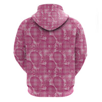 Alaka Hawaii Breadfruit Palaka Motifs Zip Hoodie LT14 - Polynesian Pride