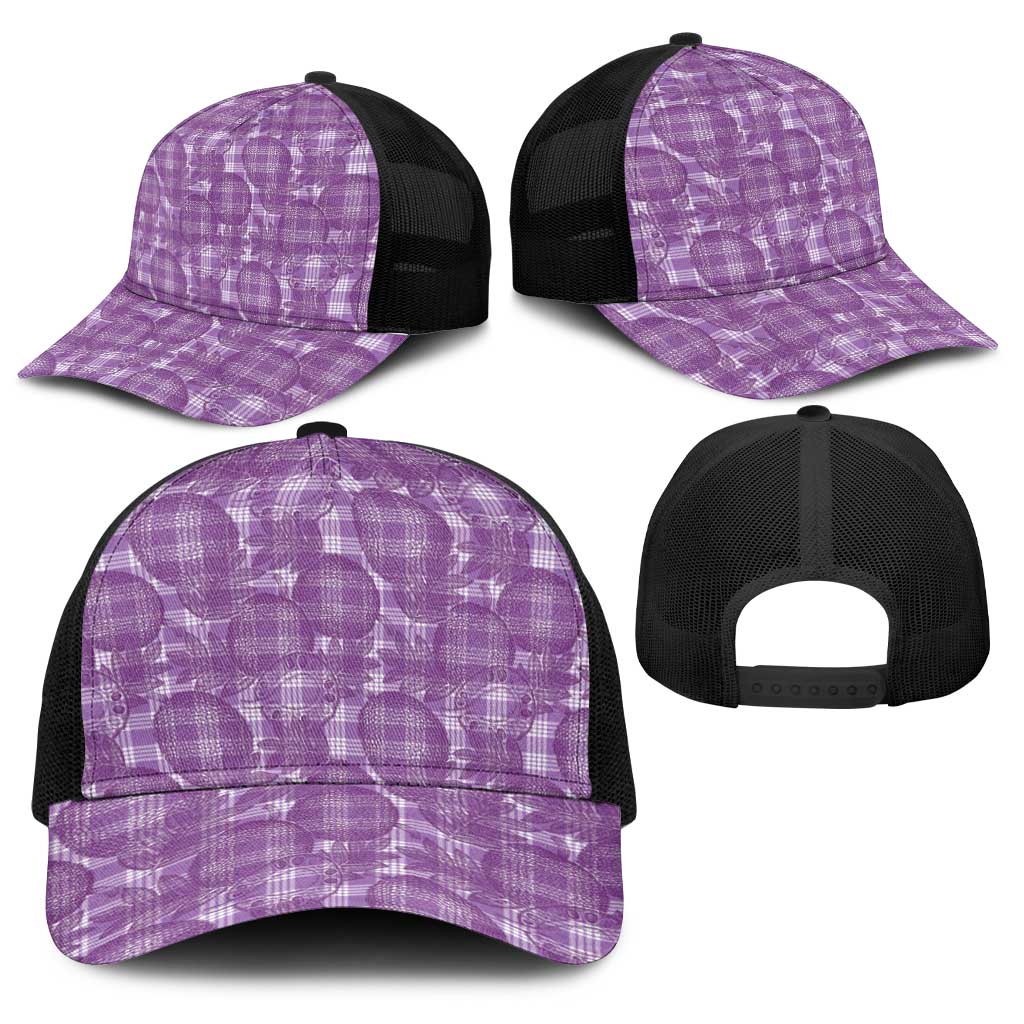 Poni Hawaii Breadfruit Palaka Motifs Baseball Net Cap LT14 - Polynesian Pride