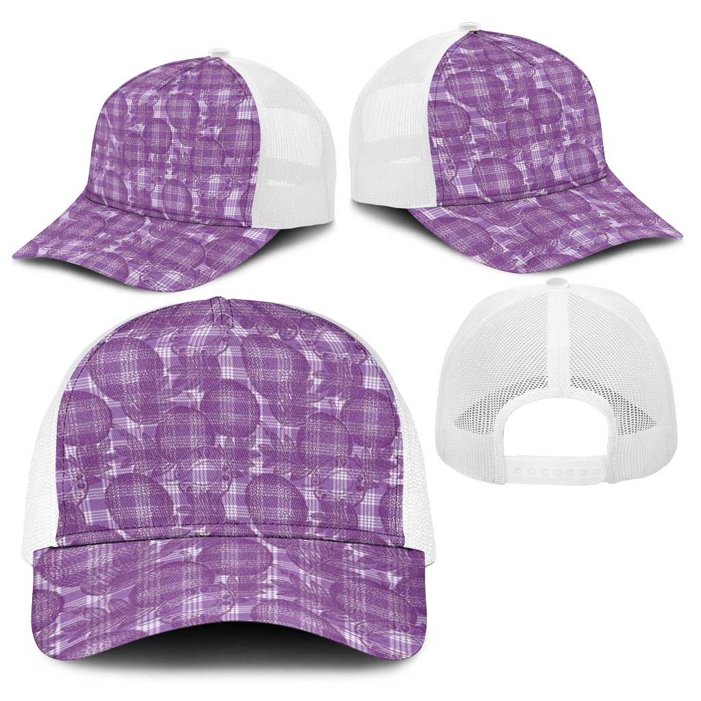Poni Hawaii Breadfruit Palaka Motifs Baseball Net Cap LT14 - Polynesian Pride