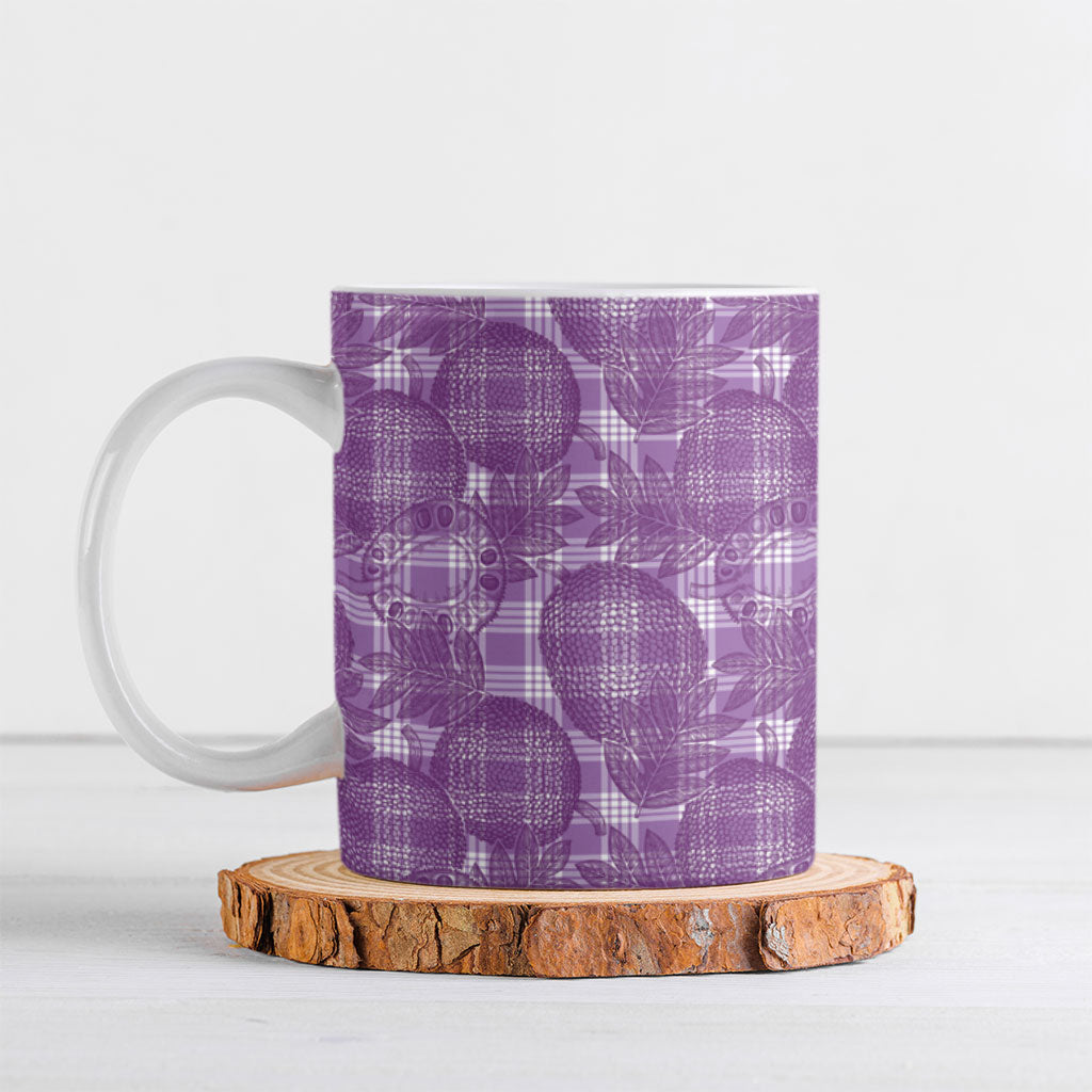 Poni Hawaii Breadfruit Palaka Motifs Ceramic Mug