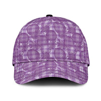 Poni Hawaii Breadfruit Palaka Motifs Classic Cap LT14 Universal Fit Purple - Polynesian Pride