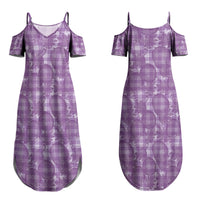 Poni Hawaii Breadfruit Palaka Motifs Couples Matching Summer Maxi Dress and Long Sleeve Button Shirt LT14 - Polynesian Pride