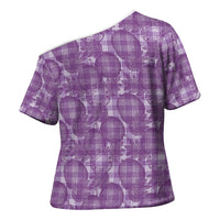 Poni Hawaii Breadfruit Palaka Motifs Cross Shoulder Shirt LT14 - Polynesian Pride