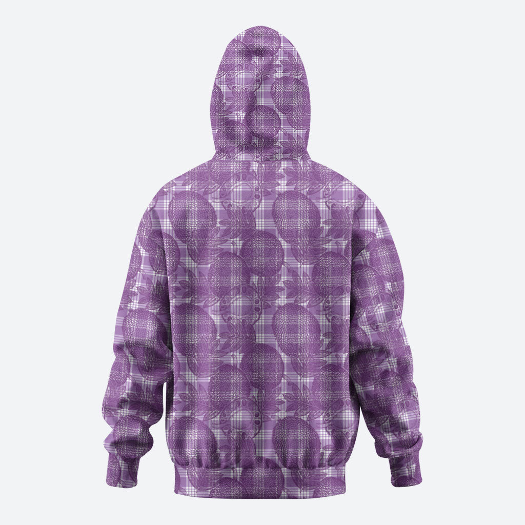 Poni Hawaii Breadfruit Palaka Motifs Hoodie LT14 - Polynesian Pride