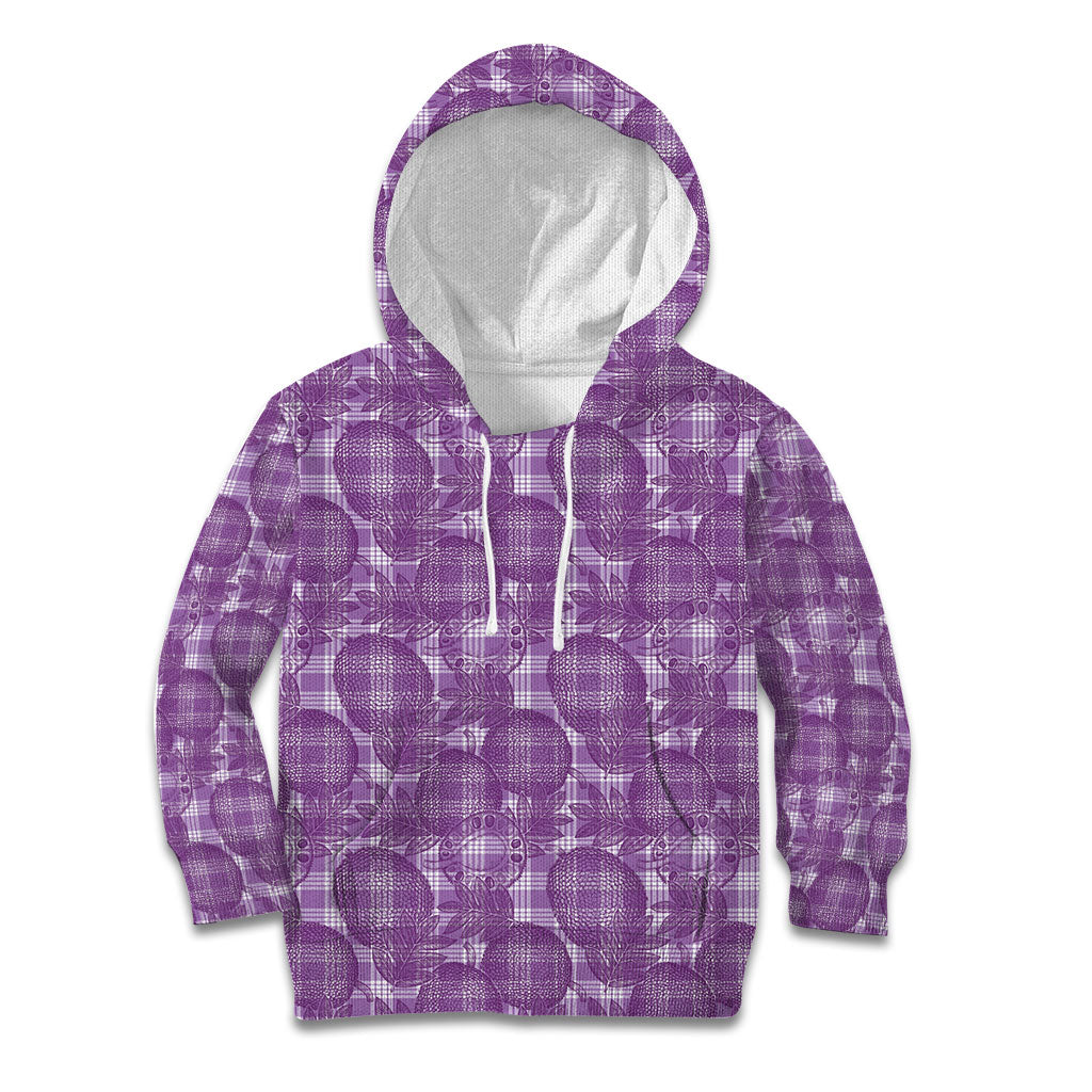 Poni Hawaii Breadfruit Palaka Motifs Kid Hoodie